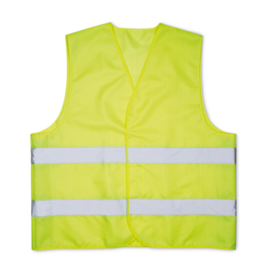 KNITTED MATERIAL WAISTCOAT in Yellow.